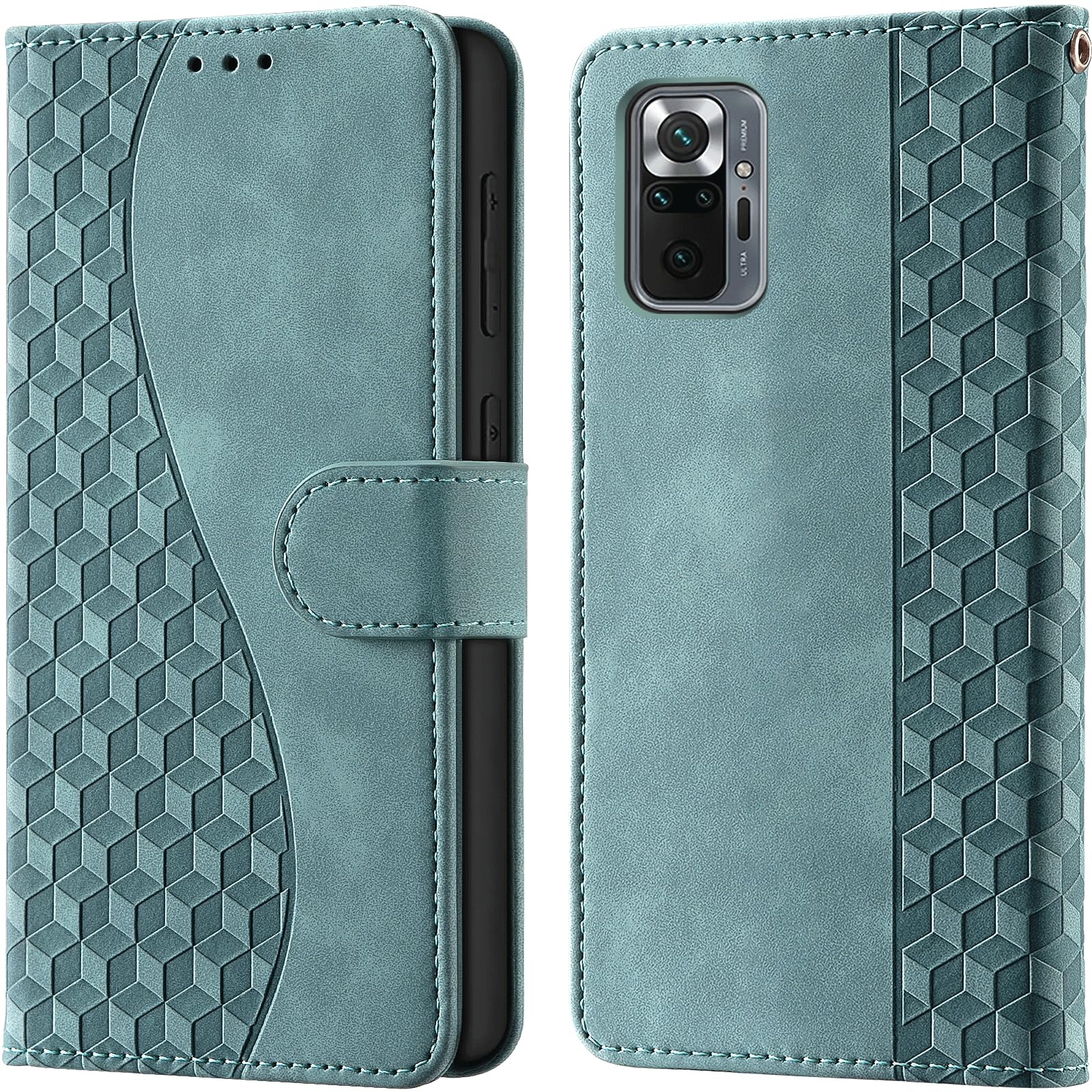 Case for Xiaomi Redmi Note 10 Pro MAX Wallet Type Haze Green