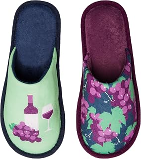 Dedoles Women's and Men's Slippers Memory Foam Fun Design