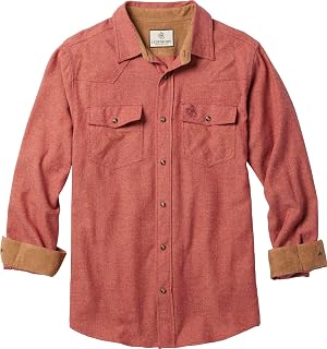 Legendary Whitetails Mens Western Button Up Brushed Cotton Flannel Shirt