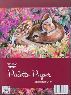Mr. Pen- Palette Paper Paint Pad, 9"x12", 40 Sheets, Acrylic Paint Pad, Disposable Paint Palette Paper