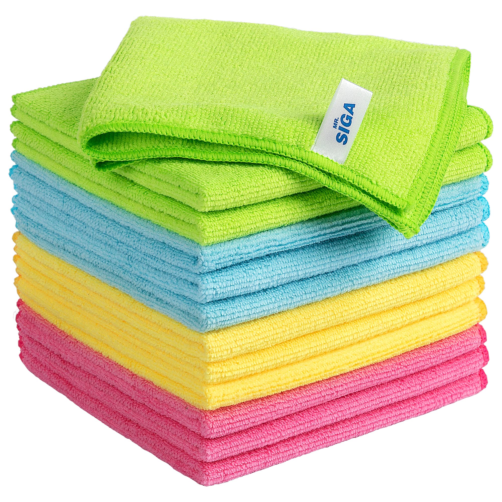 MR.SIGA Microfiber Cleaning Cloths, Streak Free Microfiber Towels, 12 Pack | Ult