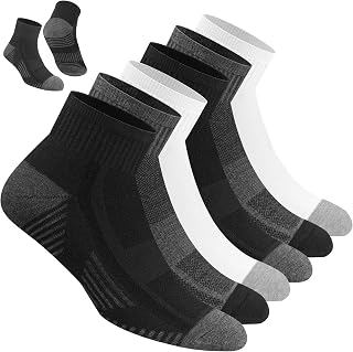 NAVYSPORT Men's Cotton Sports Socks, Pack of 6 Pairs