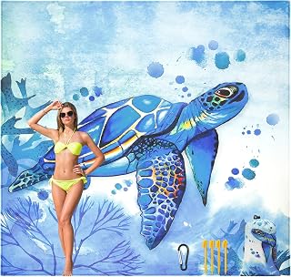 HIHOHO Beach Blanket Waterproof Sandproof Quick Drying Mat for 1-8 Adults