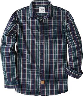 Dubinik® Men's Long-Sleeved Checked Casual Regular Fit Shirt