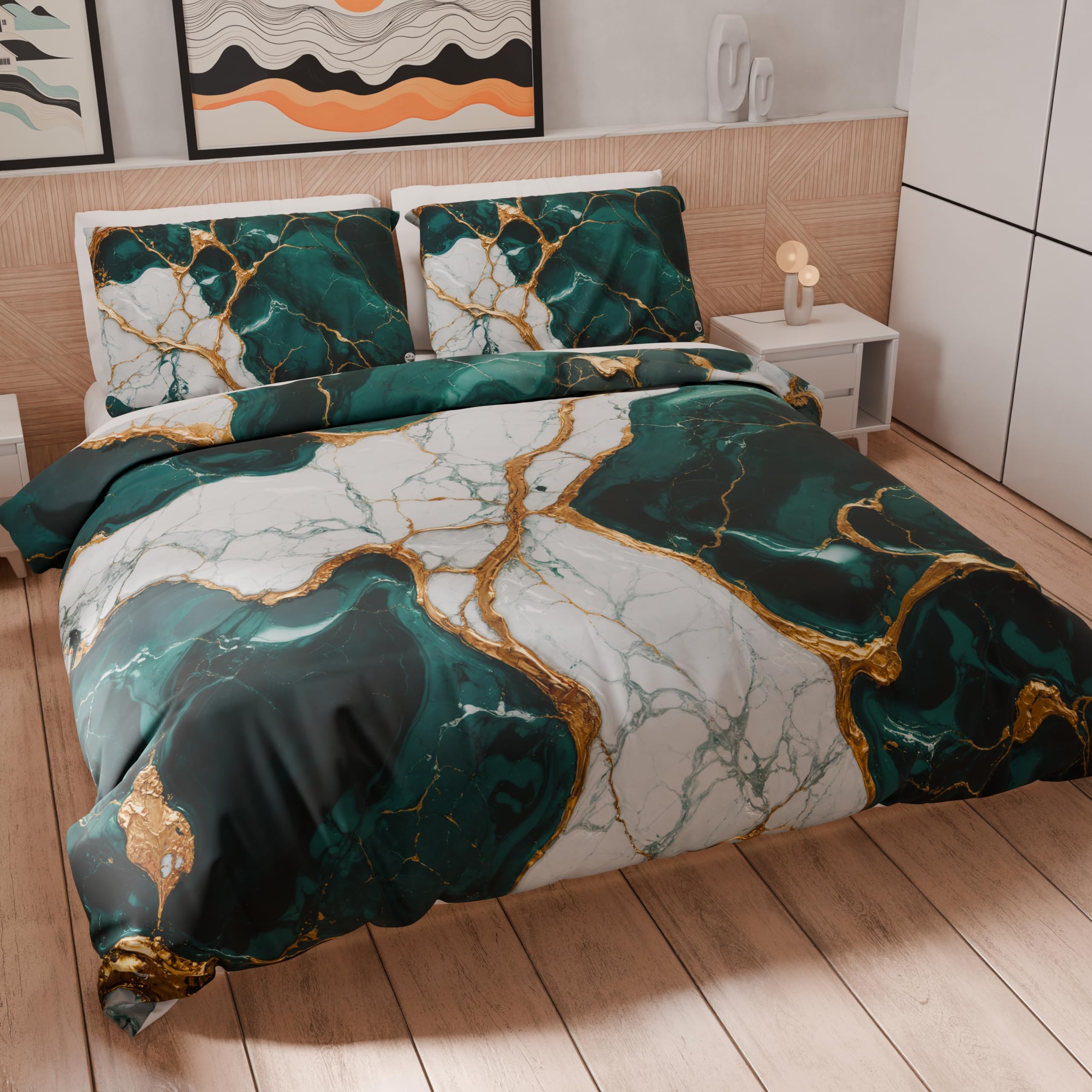 PETTI Artigiani Italiani - Double Duvet Cover Set 250 x 200 cm (2 Pillowcases 50