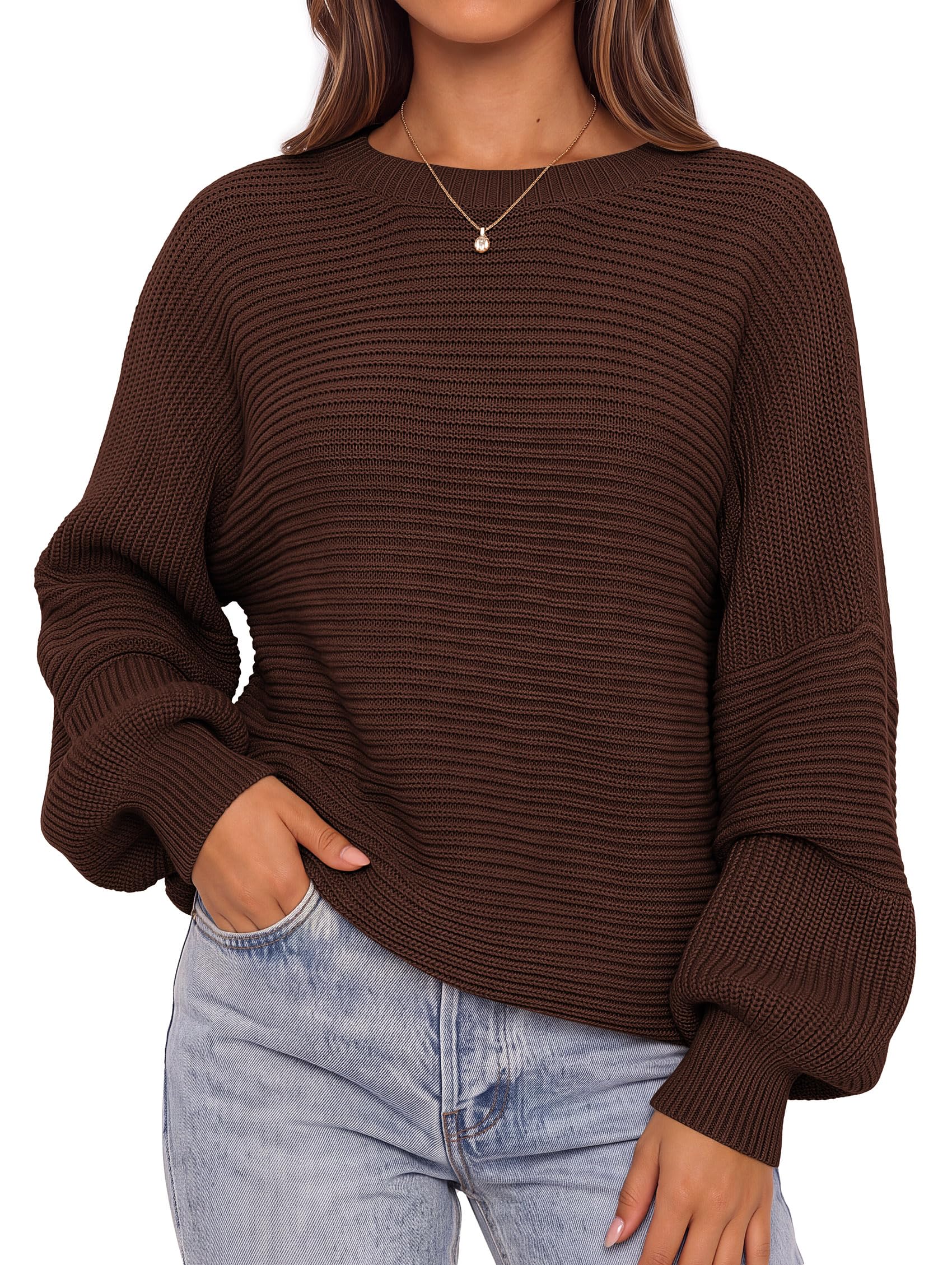 PRETTYGARDEN Fall 2026 Womens Oversized Sweaters Chunky Knit