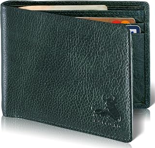 BULL GUARD RFID Blocking Green Wallet for Men in Buffalo Leather