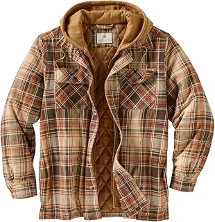 Legendary Whitetails Men's Flannel Shirt Jacket Plaid Hooded Shacket Shirt Jacket (pack of 1)