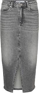 VERO MODA VMVERI Denim Skirt High Waist Midi Skirt