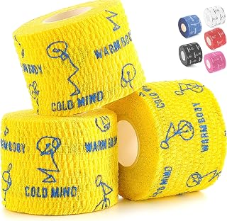 WARM BODY COLD MIND Nastro per Pollice da Sollevamento Pesi - Hook Grip Tape per Powerlifting, Cross Training, Nastro da Palestra, Allenamento, Nastro Sportivo per Dita