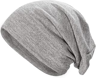 ZLYC Jersey Hats Thin Summer Night Hat for Women Men