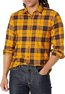 Amazon Essentials Men's Slim-Fit Long-Sleeve Flannel Shirt