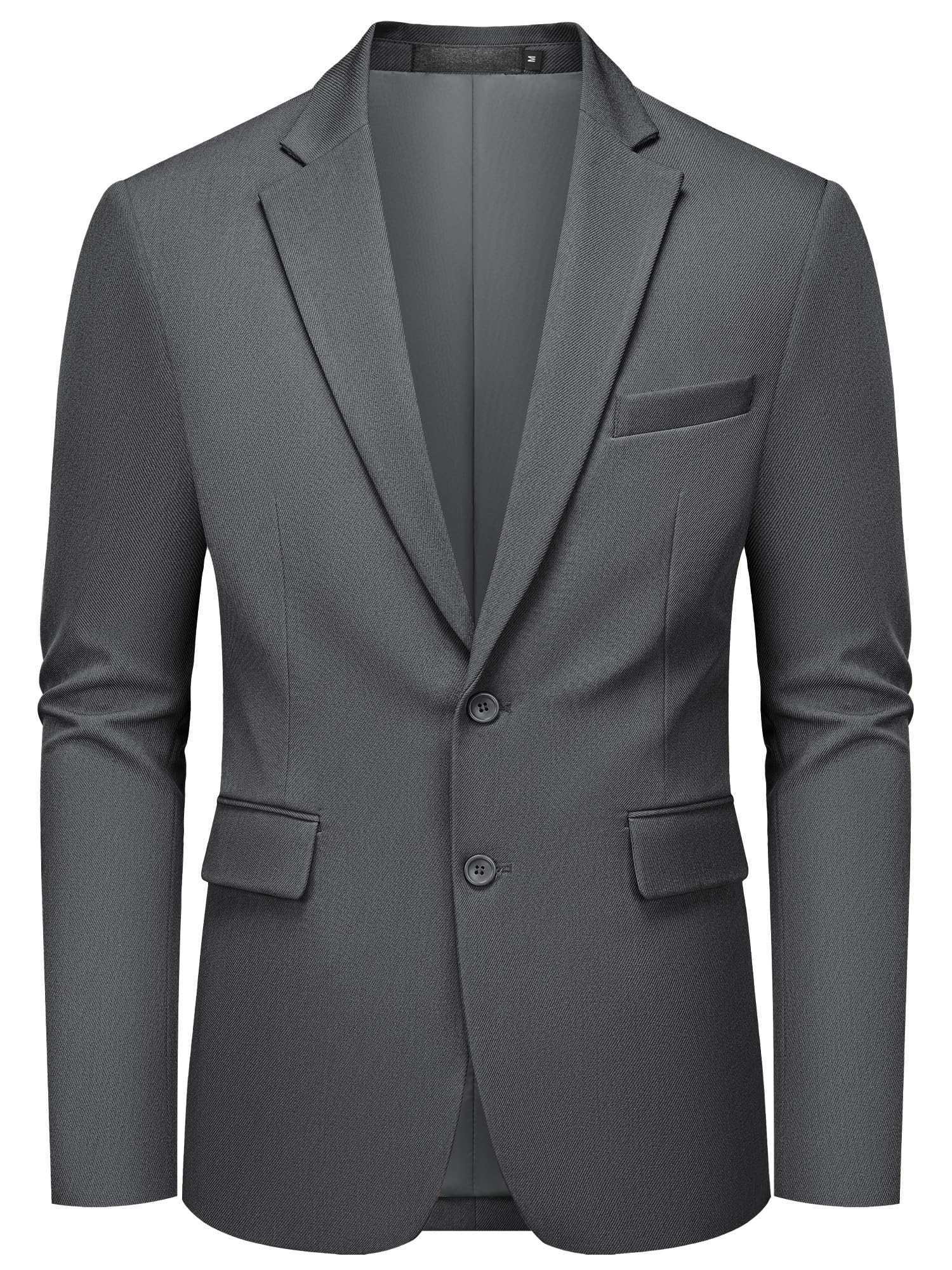 MAGE MALE Giacca da uomo Casual Due Bottoni Blazer Sport Cappotti Tinta Unita, G