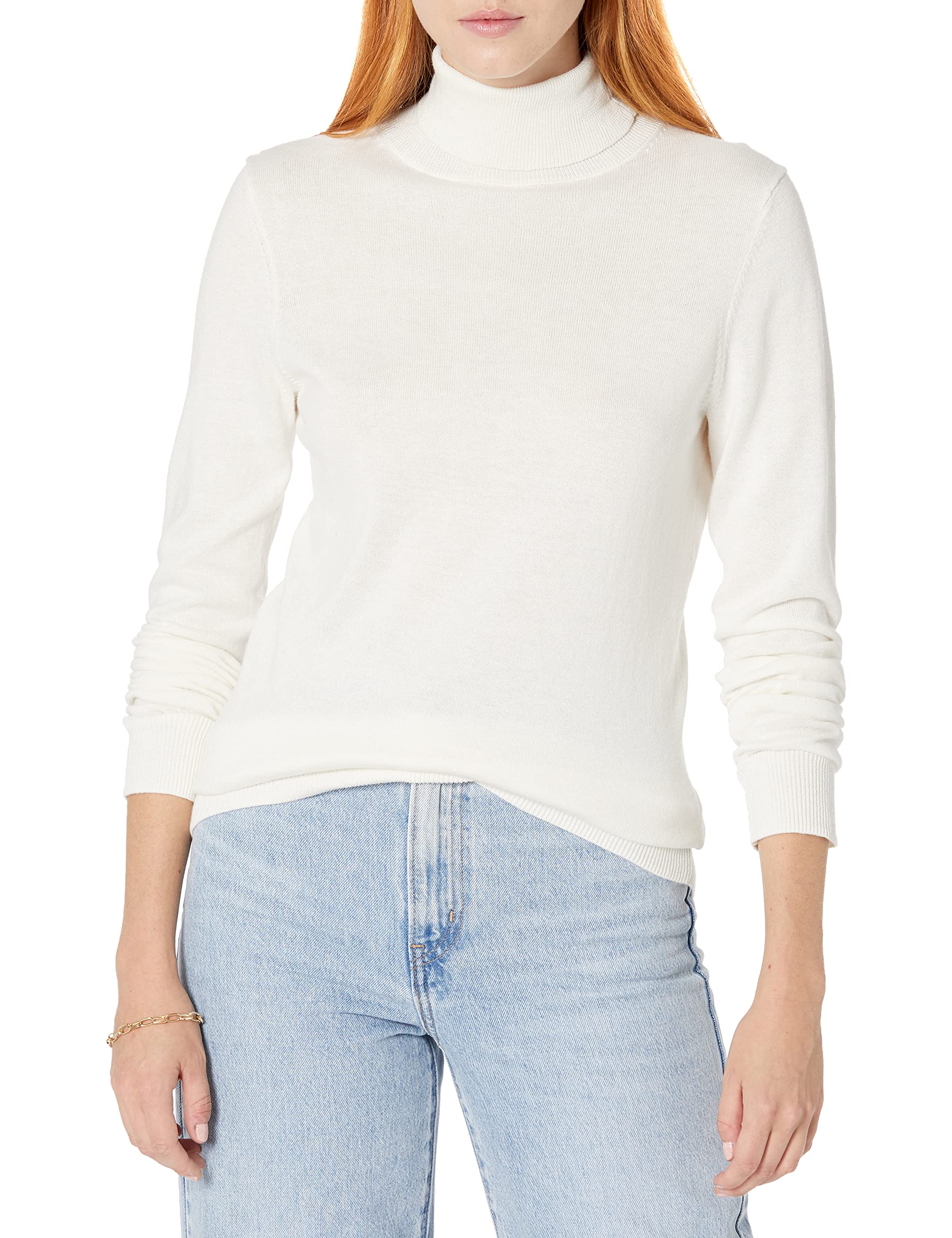 Amazon Essentials Women's Slim Fit Lightweight Long Sleeve Turtleneck Sweater