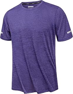 KEFITEVD Men's Quick Dry T Shirts Short Sleeve Sport Tops Lightweight Gym Running T Shirt Men Breathable Activewear