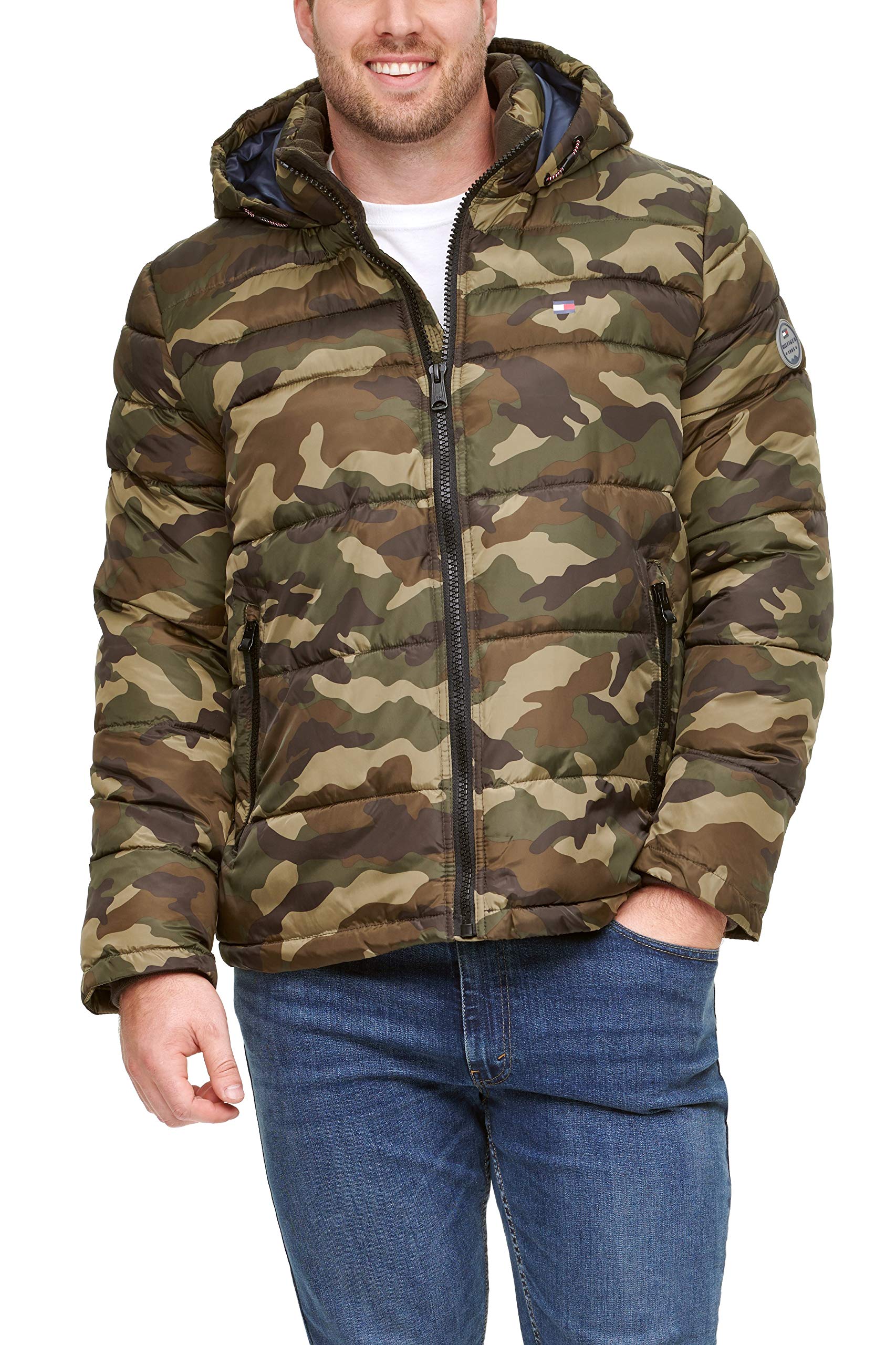 Tommy Hilfiger Men's Classic Hooded Puffer Jacket (Standard and Big & Tall) Down