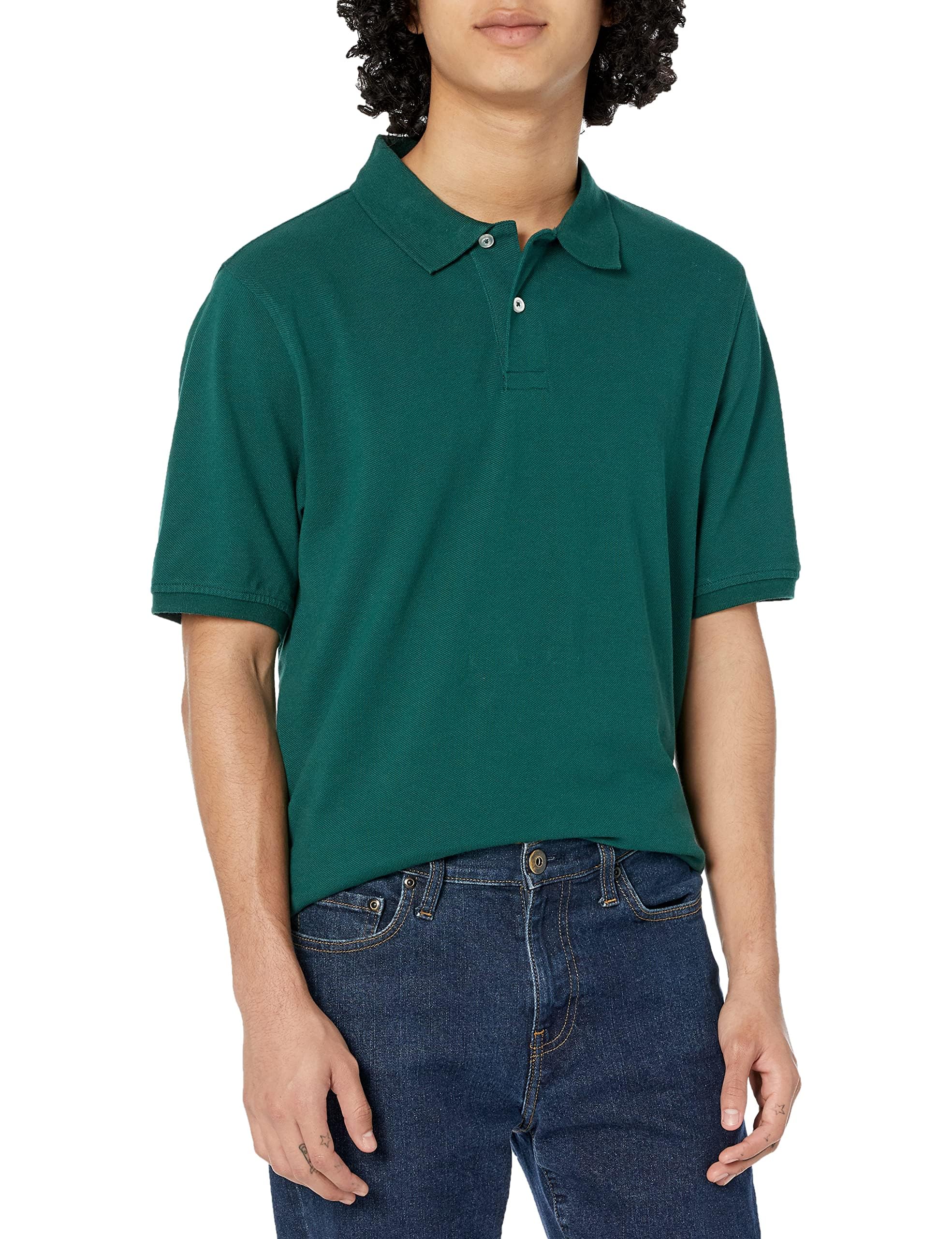 Amazon Essentials Men's Regular-Fit Cotton Pique Polo Shirt