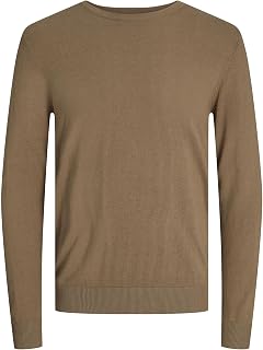 JACK & JONES JJEEMIL Men's Knit Crew Neck Noos