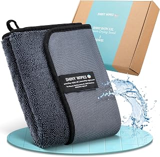 Shiny Wipes XL Drying Towel, the Original, Ultra Absorbent Twisted-Loop Design, Streak-Free Drying Towel, Shiny Wipes Shower Cleaning Cloths (1 Towel)