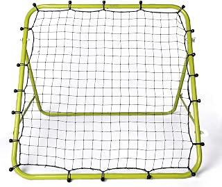Football Master Premium Single Sided Sports Multi Skills Rebounder Training Aid Target Soccer Goal Kickback Adjustable Practise Goalkeeper Coaching Rebound Net