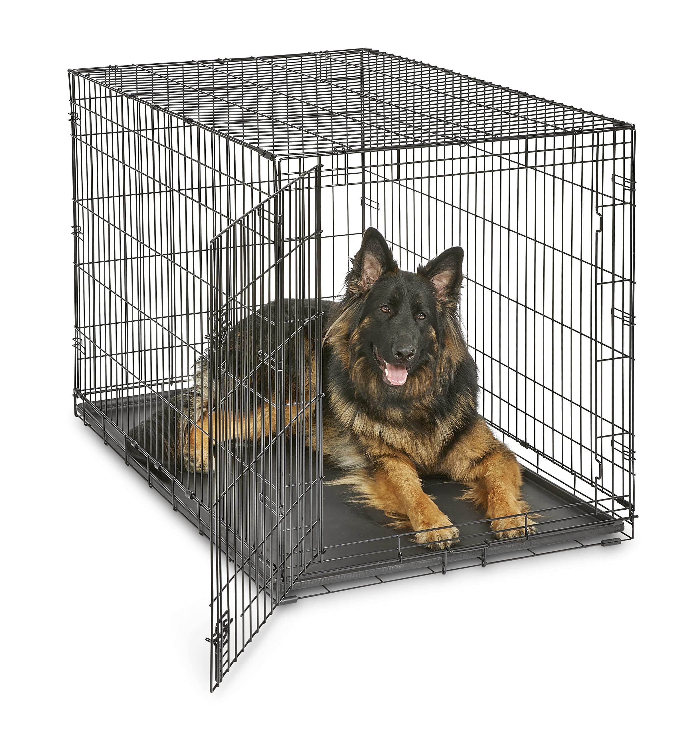 New World by Midwest 48-Inch Single Door Crate, XL Breeds, 90-110 lbs | Folding 