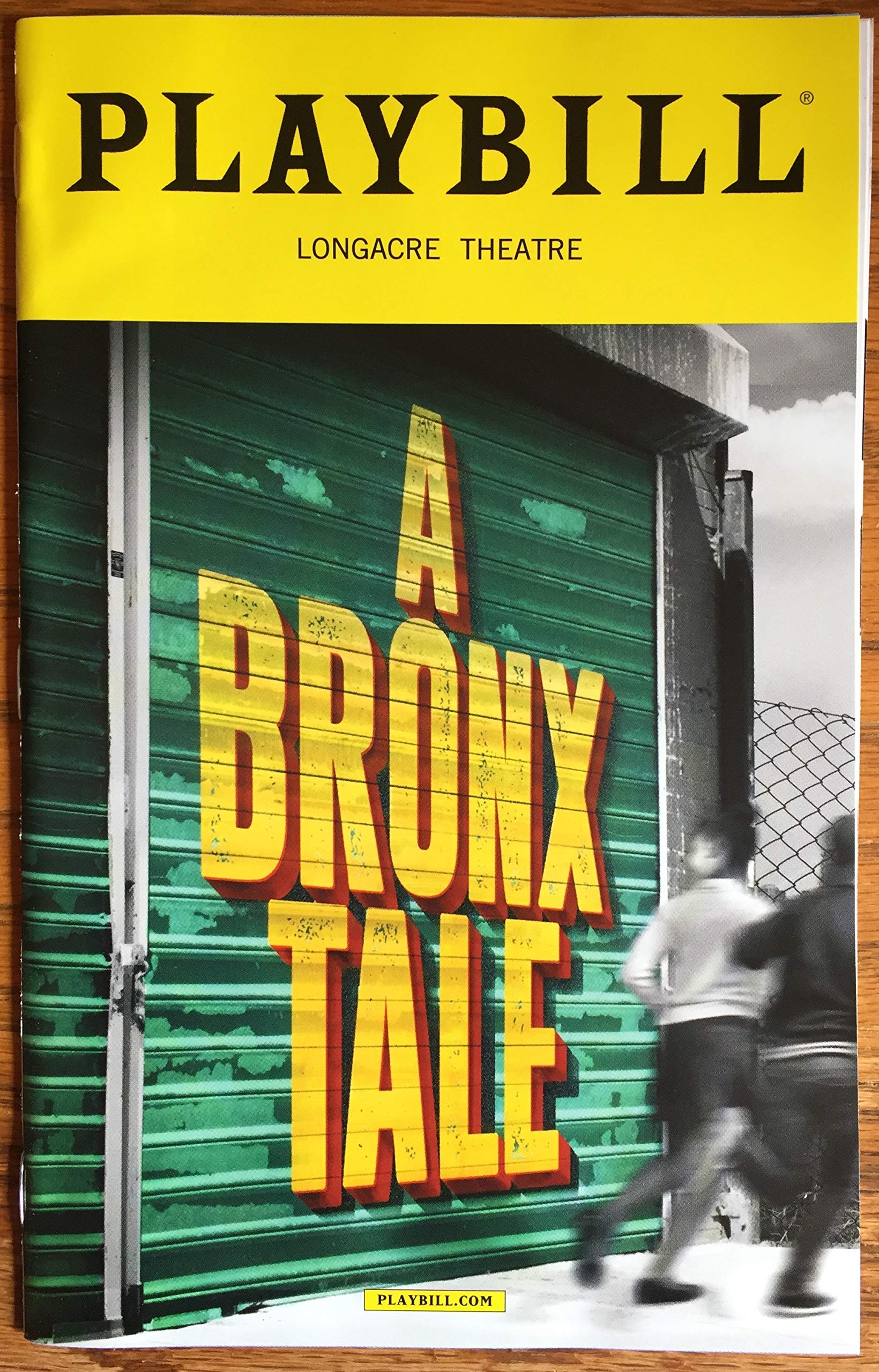 Brand New Color Playbill from A Bronx Tale The Musical starring Joe Barbara Rich