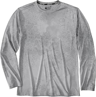 Carhartt Men's Force Sun Defender Lightweight Long-Sleeve Print T-Shirt