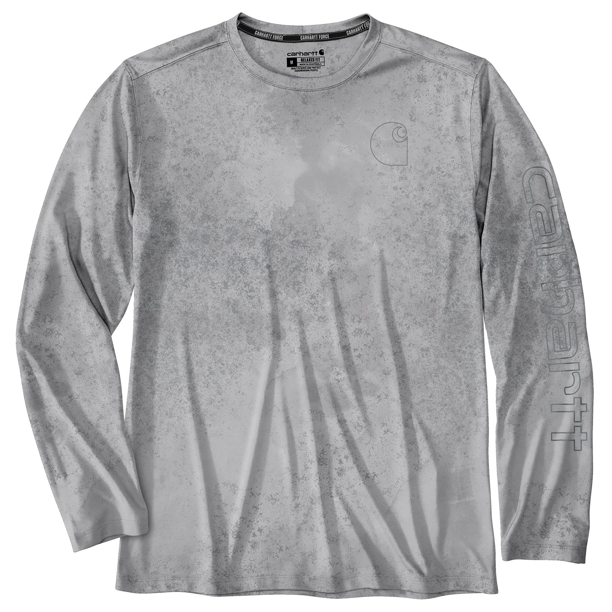 Carhartt Men's Force Sun Defender Lightweight Long-Sleeve Print T-Shirt