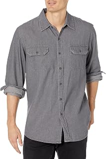 Wrangler Authentics Men's Classic Long Sleeve Shirt in Fabric Button-Down Shirt (Pack of 1)