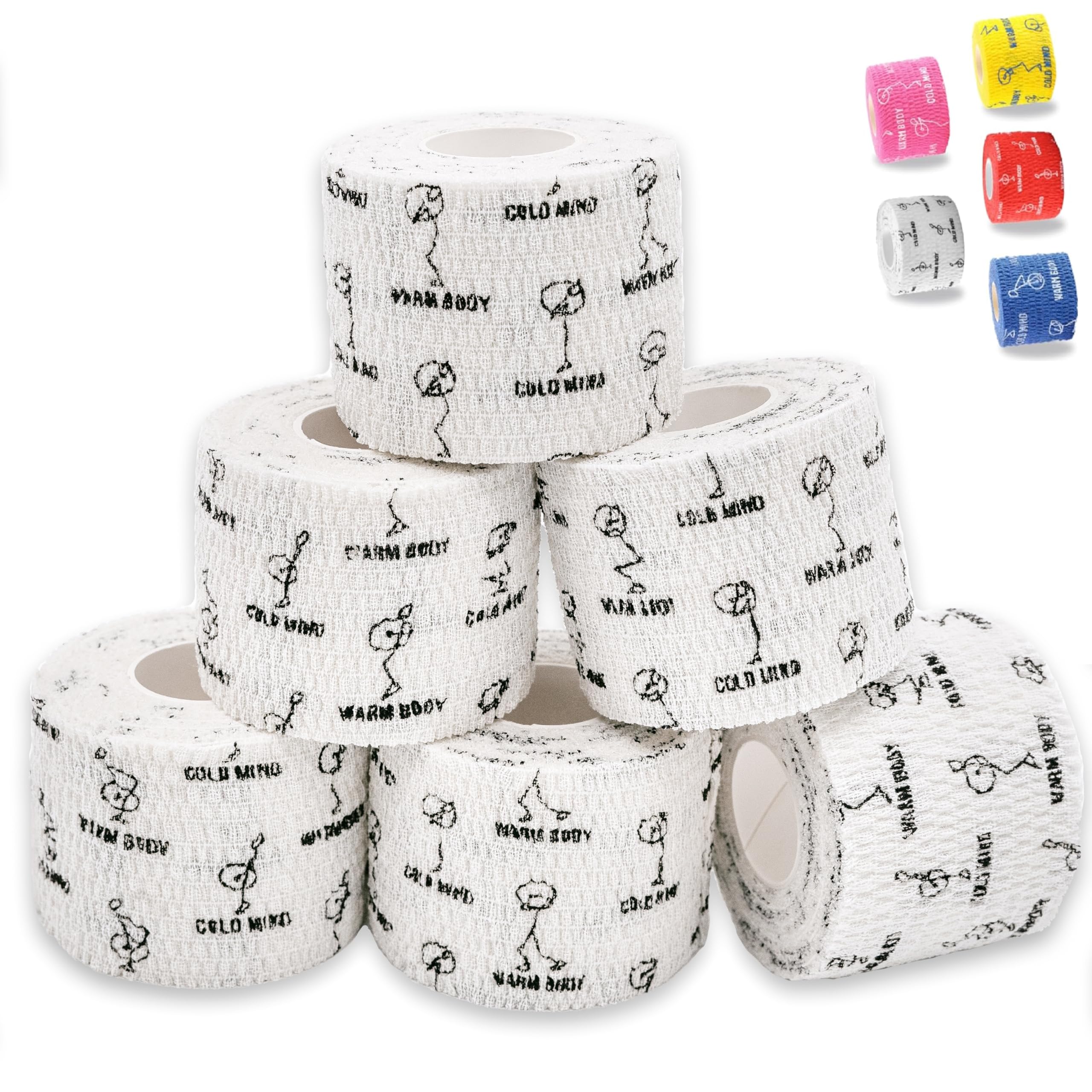 WARM BODY COLD MIND Nastro per Pollice da Sollevamento Pesi - Hook Grip Tape per