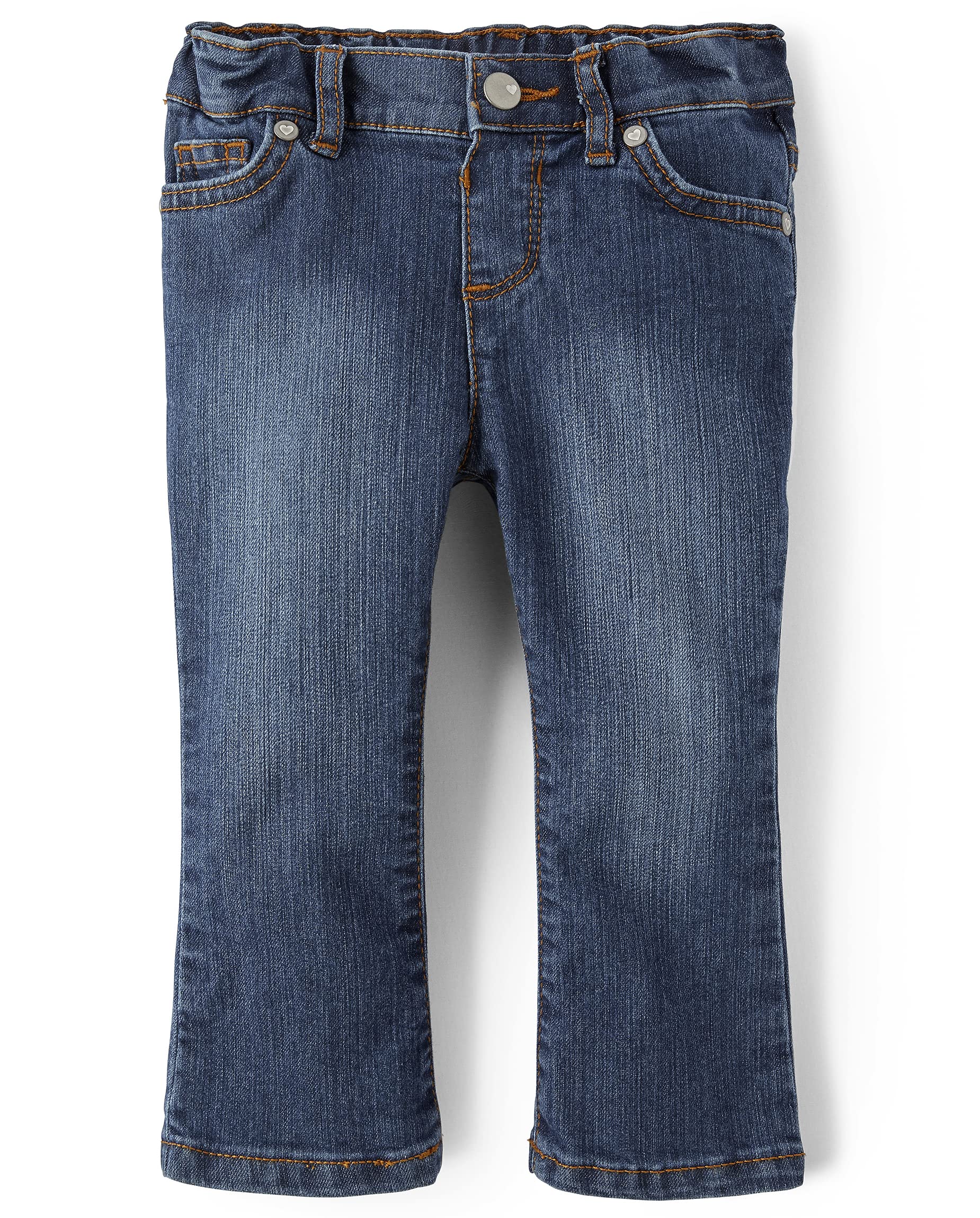 The Children's Place Baby Girls' Victory Blue Bootcut Jean, Victory Blue Wash, 1