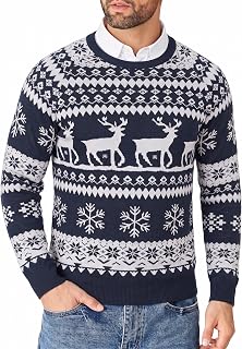 COOFANDY Men's Sweater Knitted Pullover Round Neck Slim Jumpers for Men Casual Pullover Work Long Sleeve Sweatshirt