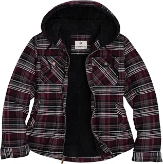 Legendary Whitetails Women's Hooded Shacket Berber Lined Shirt Jacket