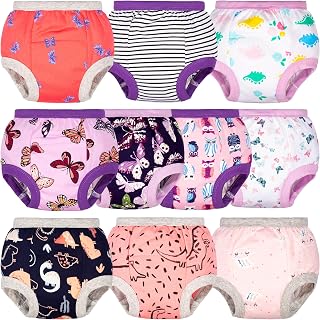 BIG ELEPHANT Toddler Potty Training Underwear, 100% Cotton for Boys & Girls