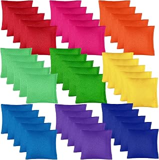 27PCS/45PCS Bean Bags for Tossing Colorful Nylon Bean Bags Mini Cornhole Outdoor Toss Gaming for Halloween Games