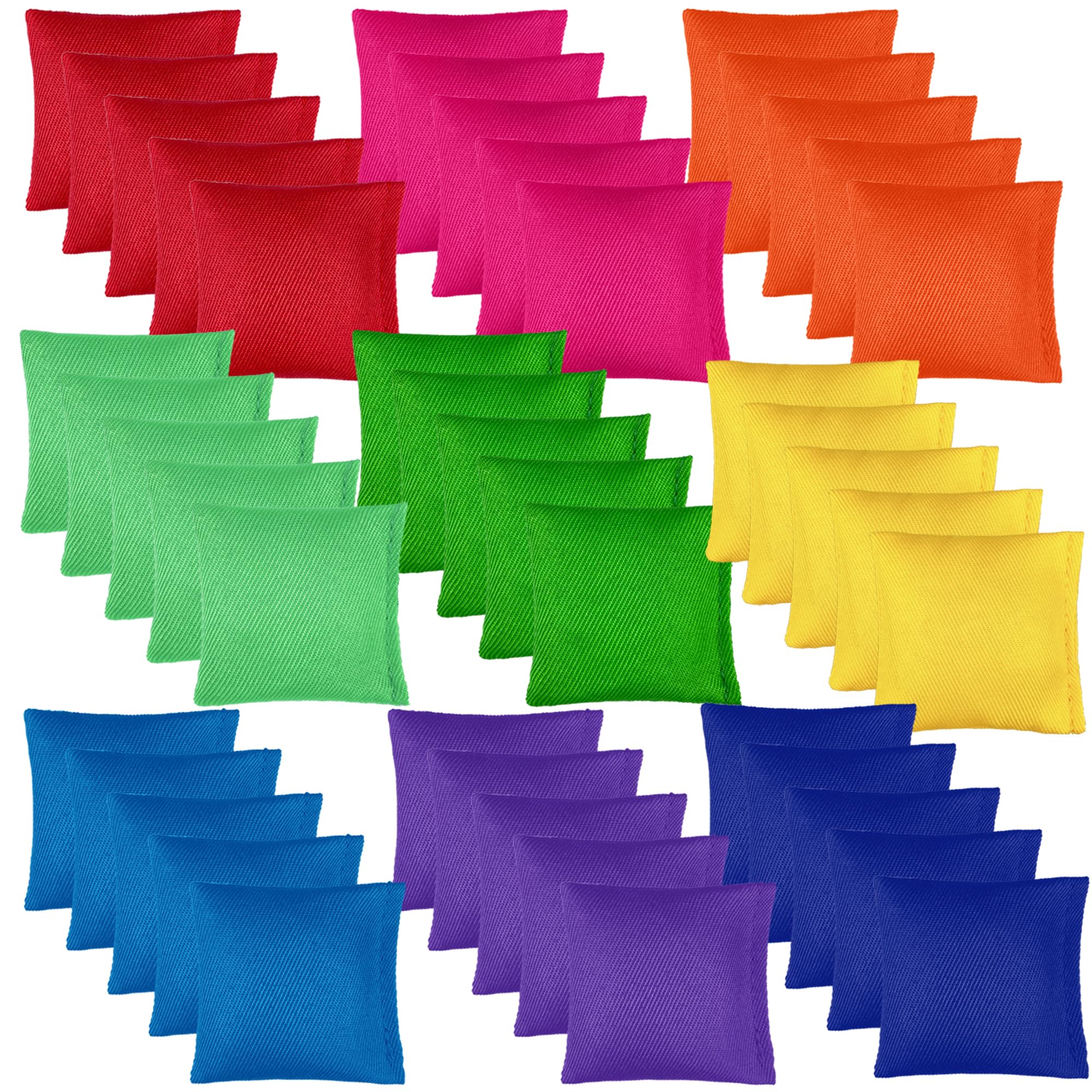 27PCS/45PCS Bean Bags for Tossing Colorful Nylon Bean Bags Mini Cornhole Outdoor