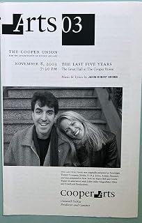 Brand New Playbill from The Last 5 Years concert Version 2003 starring Lauren Kennedy and Jason Robert Brown The Last Five Years