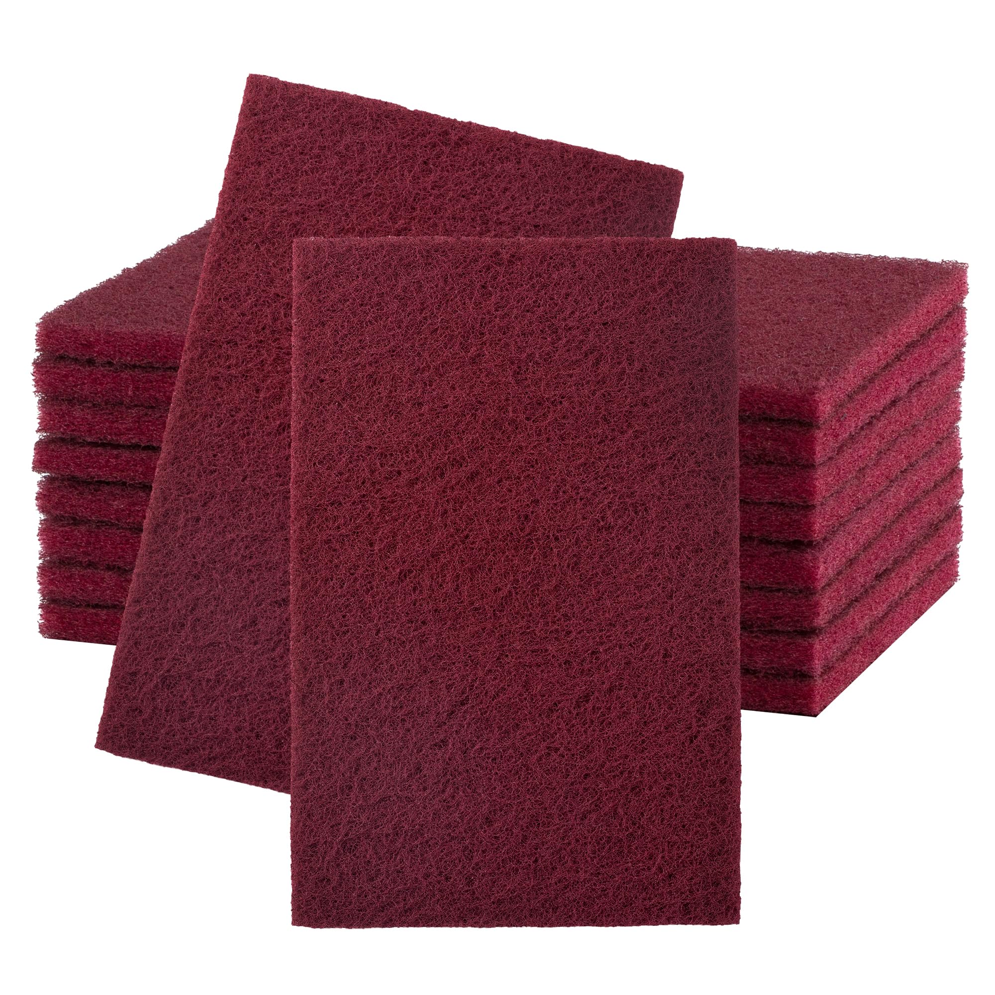 6" x 9" 320 Grit Maroon Scuff Pads 10PCS Scotch Abrasive Brite Pad | Scuffing, S