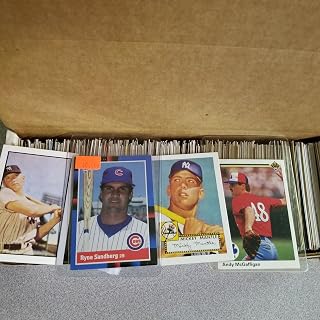Topps, Upper deck, Donruss, Fleer, Score, Upperdeck 600 Baseball Cards Including Babe Ruth, Unopened Packs, Many Stars, and Hall-of-Famers. Ships in White Box Perfect for Gift Giving.