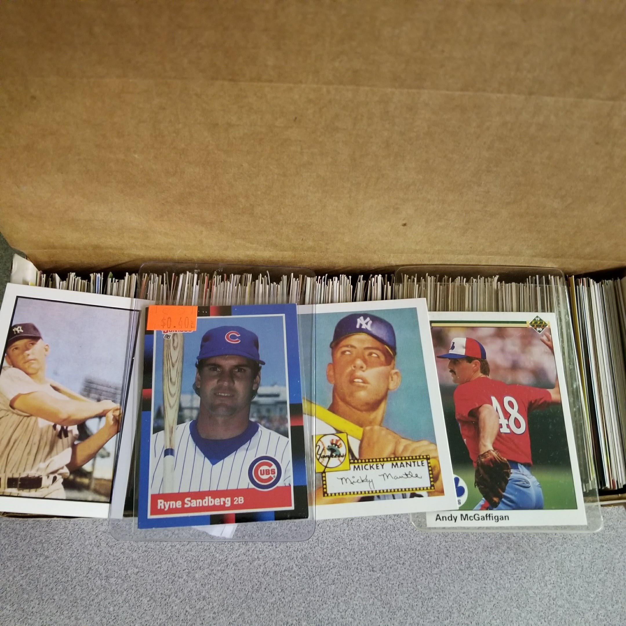 Topps, Upper deck, Donruss, Fleer, Score, Upperdeck 600 Baseball Cards Including