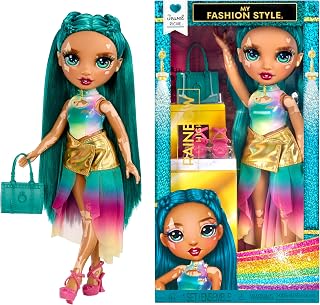 Rainbow High My Fashion Style Doll - Jewel - Emerald 28 cm Fashion Doll with Outfit, Handbag and Shoes, Play, Posable, Collectable, For Children Ages 4 to 12+