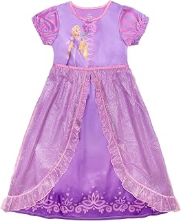 Disney Toddler/Little/Big Girls' Princess Fantasy Gown Nightgown | Soft & Cute Pajama Nightwear for Kids