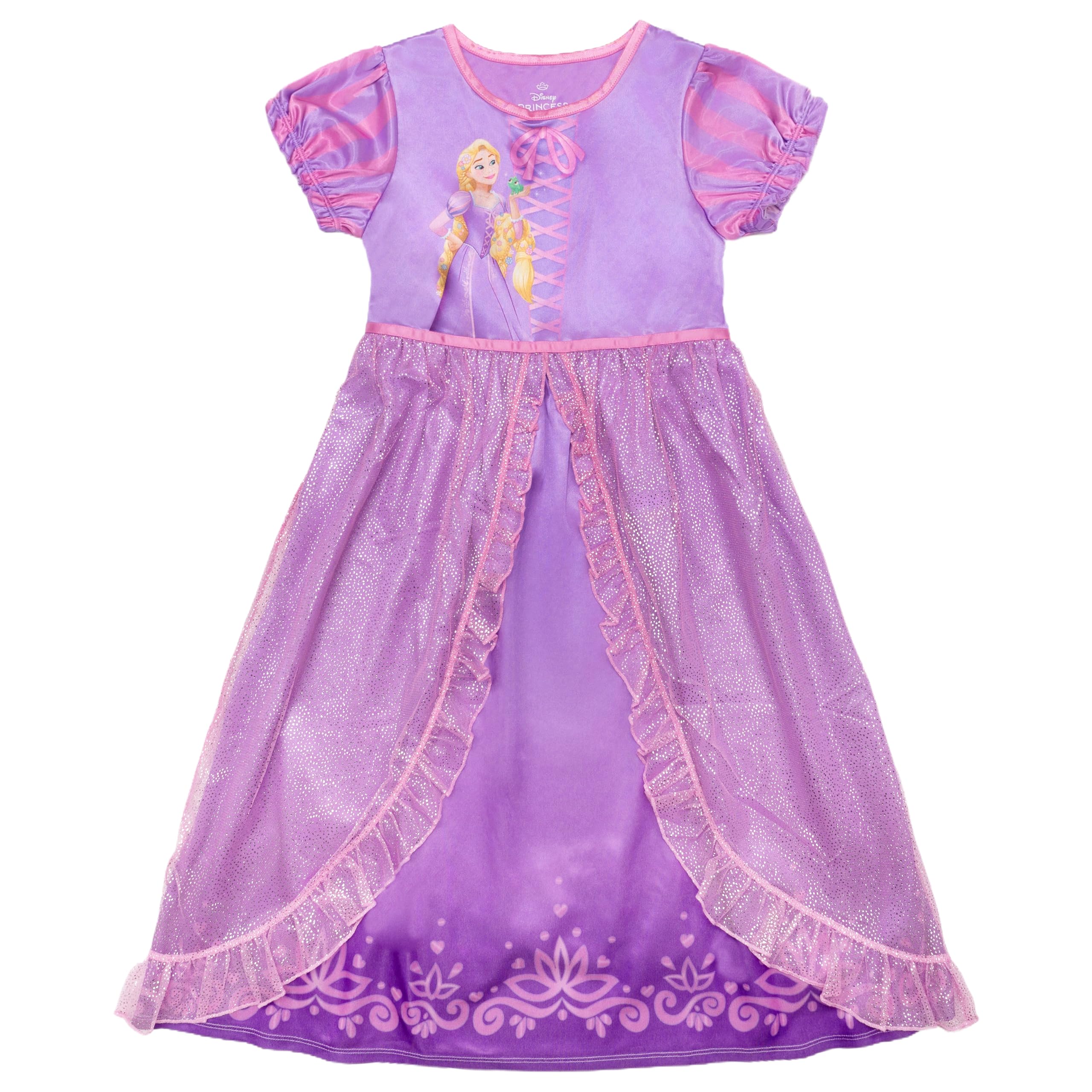 Disney Toddler/Little/Big Girls' Princess Fantasy Gown Nightgown | Soft & Cute P