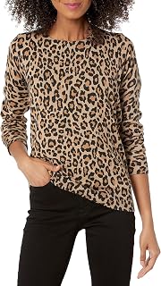 Amazon Essentials Women's Long-Sleeve Lightweight Crewneck Sweater, Flattering (Available in Plus Size)