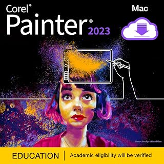 Corel Painter 2023 Education | Professional Painting Software for Digital Art, Illustration, Photo Art & Fine Art [Mac Download]