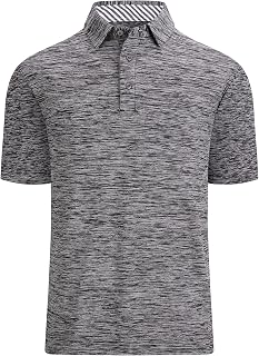Alex Vando Mens Golf Polo Shirt Short Sleeve Breathable Casual Polo Shirt for Men