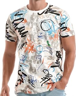 YININF Mens Hipster Hip Hop Short Sleeve Print T-Shirt Shirts Men