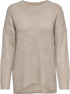 ONLY ONLNANJING Women's Winter Knitted Crew Neck Pullover