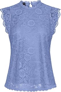 PIECES Sleeveless Top PCOLLINE Lace