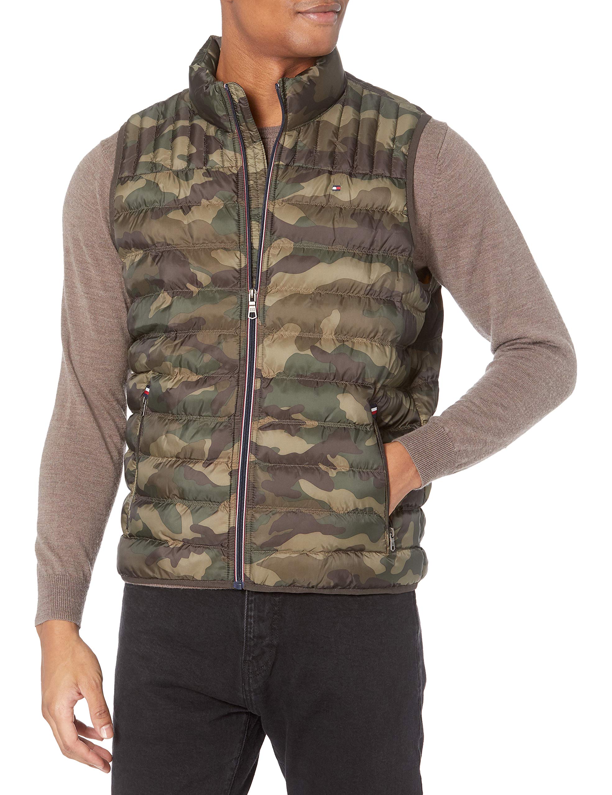 Tommy Hilfiger Mens Lightweight Quilted Jacket - Multicolour - XL Height